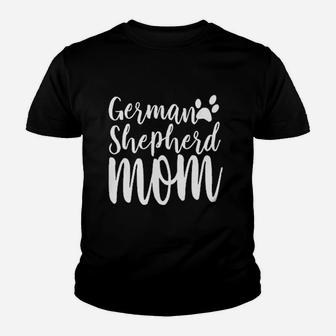 German Shepherd Mom Printed Next Level Brand Ladies Youth T-shirt | Crazezy