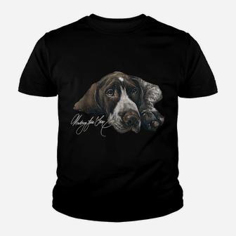German Shorthaired Pointer Gsp Youth T-shirt | Crazezy