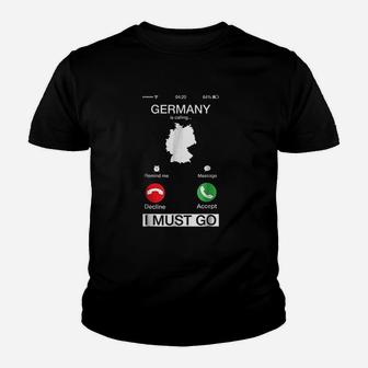 Germany Is Calling And I Must Go Youth T-shirt | Crazezy DE