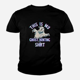 Ghost Hunting Costume Ghost Hunter Paranormal Investigator Youth T-shirt | Crazezy