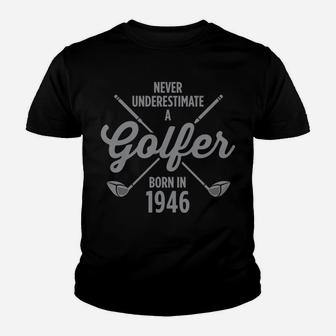 Gift For 75 Year Old Golfer Golfing 1946 75Th Birthday Youth T-shirt | Crazezy