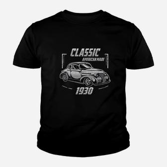 Gift For Year Old Vintage Classic Car 1930 Birthday Youth T-shirt | Crazezy