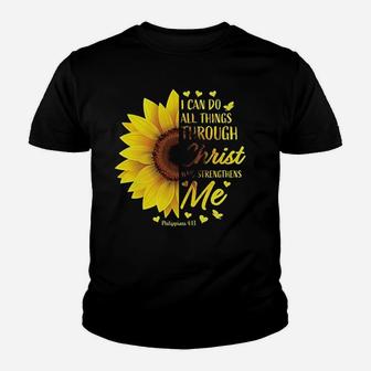 Gifts Women Sunflower Youth T-shirt | Crazezy