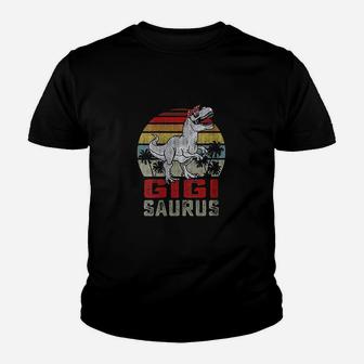 Gigisaurus T Rex Dinosaur Gigi Saurus Mothers Day Youth T-shirt | Crazezy CA