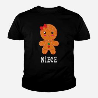 Gingerbread Family Holiday Niece Christmas & Festive Youth T-shirt | Crazezy DE