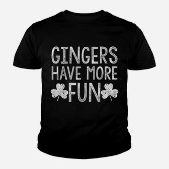 Gingers Have More Fun Lucky Saint Patrick Day Gifts Youth T-shirt | Crazezy CA