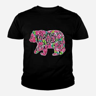Girlie Girl Originals Mama Bear Floral Youth T-shirt | Crazezy CA