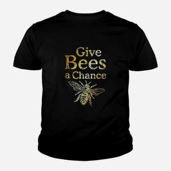 Give Bees A Chance Youth T-shirt | Crazezy