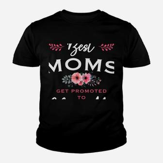 Glam-Ma Gift Only The Best Moms Get Promoted To Flower Youth T-shirt | Crazezy