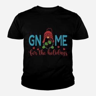 Gnome For The Holidays - Cute Gardening Christmas Gift Youth T-shirt | Crazezy