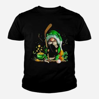 Gnome Hug Ice Hockey Patrick Day Youth T-shirt - Monsterry