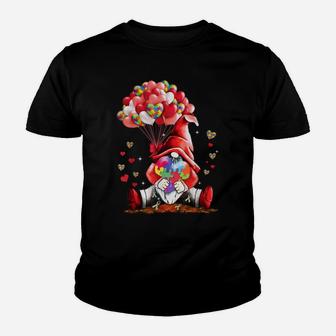 Gnome Puzzles Balloon Heart Autism Awareness Valentine Gifts Youth T-shirt | Crazezy