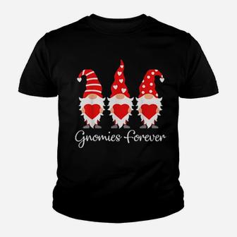 Gnomies Forever Valentine Gnome Couples Matching Youth T-shirt - Monsterry CA