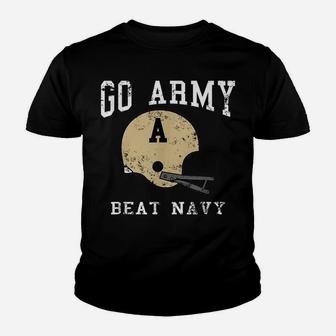 Go Army Beat Navy America's Game Vintage Football Helmet Youth T-shirt | Crazezy UK