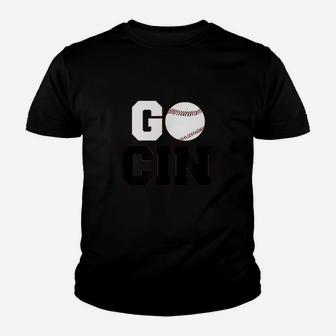 Go Cincinnati Baseball Hometown Baseball Fan Youth T-shirt - Thegiftio UK