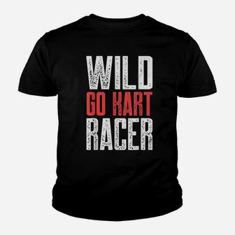 Go Kart Racing Wild Karting Gocart Racer Youth T-shirt - Monsterry