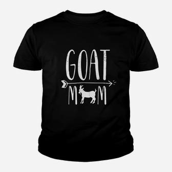 Goat Mom For Pet Owner Or Farmer White Youth T-shirt | Crazezy CA