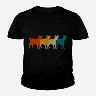 Goat Vintage Retro Farm Animal Goats Farmer Gift Youth T-shirt | Crazezy DE