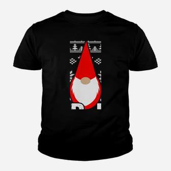 God Jul Gnome Tomte Ugly Christmas Tee Scandinavian Youth T-shirt | Crazezy