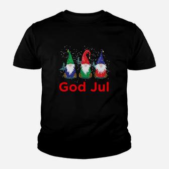 God Jul Tomte Nisse Gnome Svensk Norsk Scandinavian Youth T-shirt | Crazezy AU