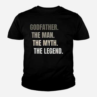 Godfather The Myth The Legend Youth T-shirt | Crazezy DE