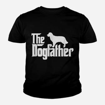 Golden Retriever Dog Father Funny Dad Daddy Papa Fathers Day Youth T-shirt | Crazezy AU