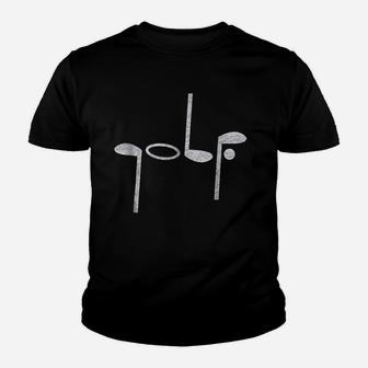 Golf Funny Golf Lucky Golfing Youth T-shirt - Thegiftio UK