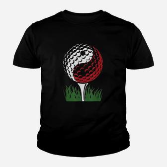 Golf Yin And Yang Sports Golfer Player Game Balls Youth T-shirt | Crazezy UK