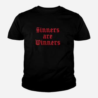 Goth Punk Siners Are Winners Youth T-shirt | Crazezy CA