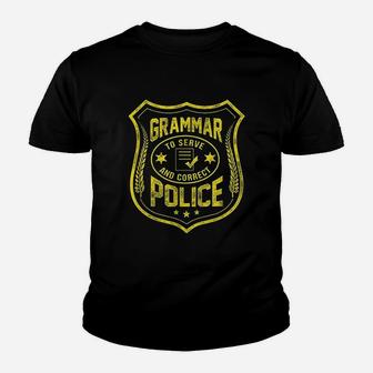 Grammar Police Youth T-shirt | Crazezy CA