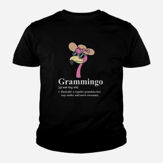 Grammingo Regular Grandma But Way Cooler Awesome Flamingo Youth T-shirt | Crazezy