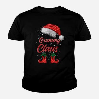 Grammy Claus Santa Hat Family Youth T-shirt - Monsterry