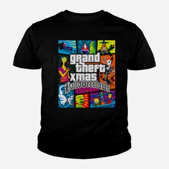 Grand Theft Xmas Youth T-shirt - Monsterry