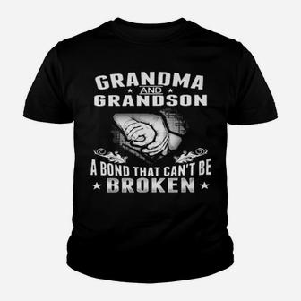 Grandma And Grandson A Bond That Cant Be Broken Youth T-shirt - Monsterry UK
