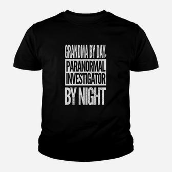 Grandma Ghost Hunter Youth T-shirt | Crazezy