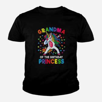 Grandma Of The Birthday Princess Youth T-shirt | Crazezy