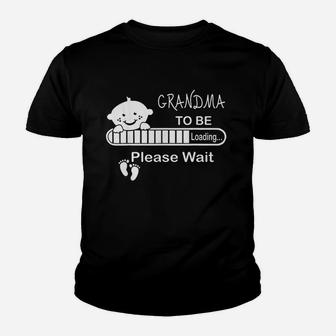 Grandma To Be Loading Please Wait Youth T-shirt | Crazezy