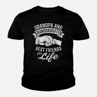 Grandpa And Granddaughter - Best Friends For Life Zip Hoodie Youth T-shirt | Crazezy