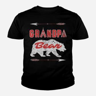 Grandpa Bear Vintage Tee Father's Day Grumpa Gift Granddad Sweatshirt Youth T-shirt | Crazezy UK
