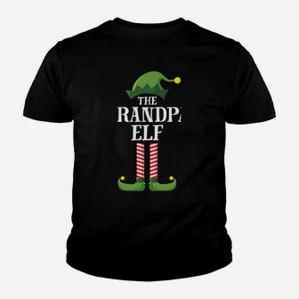 Grandpa Elf Matching Family Group Christmas Party Pajama Youth T-shirt | Crazezy UK