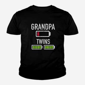 Grandpa Low Battery Twins Youth T-shirt | Crazezy CA