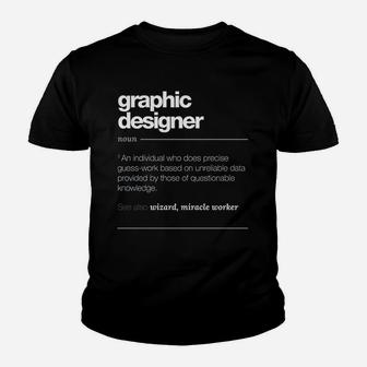 Graphic Designer Definition Youth T-shirt | Crazezy CA