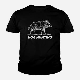Graphic Hog Hunting Wild Pig Boar Tee Youth T-shirt - Thegiftio UK