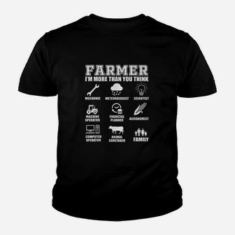 Great Farmer Gift Tractor Farm Cattle Arable Farming Youth T-shirt | Crazezy