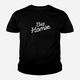 Great Fathers Day Gift Big Homie For Dad Husband Youth T-shirt | Crazezy