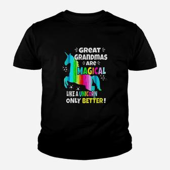 Great Grandmas Are Magical Like A Unicorn Only Better Youth T-shirt | Crazezy AU