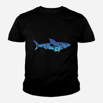 Great White Shark Diving Outfit Gift For Diver Women Men Youth T-shirt | Crazezy CA