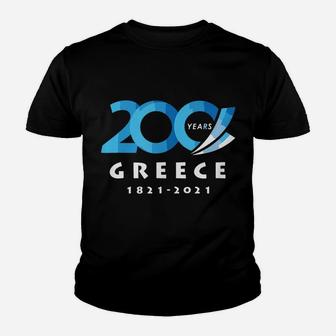 Greece Independence Day Greek 200Th Aniversary Bicentennial Youth T-shirt | Crazezy