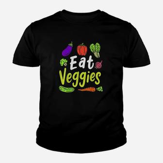 Green Grocer Vegan Vegetables Vegetarian Eat Veggies Gift Youth T-shirt | Crazezy