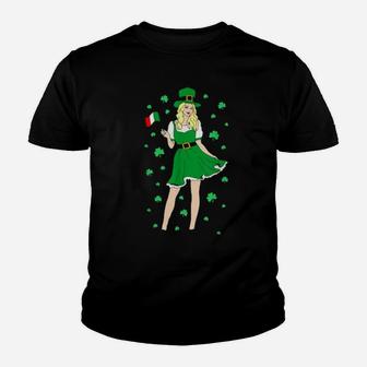 Green Saint Patricks Day St Pattys Irish Shamrock Leprechaun Youth T-shirt - Monsterry UK